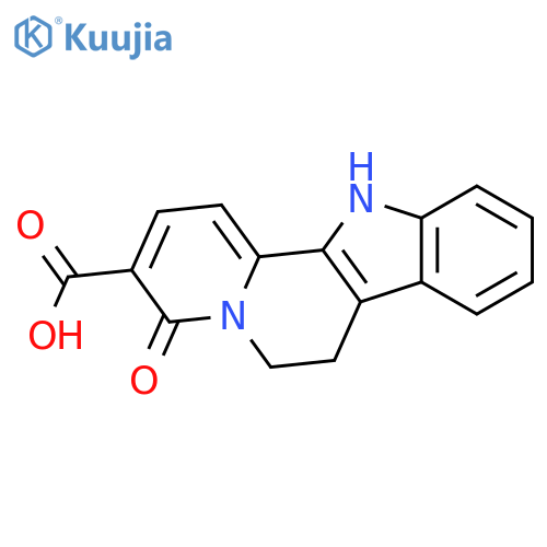 Indolo[2,3-a]quinolizine-3-carboxylic acid, 4,6,7,12-tetrahydro-4-oxo- structure