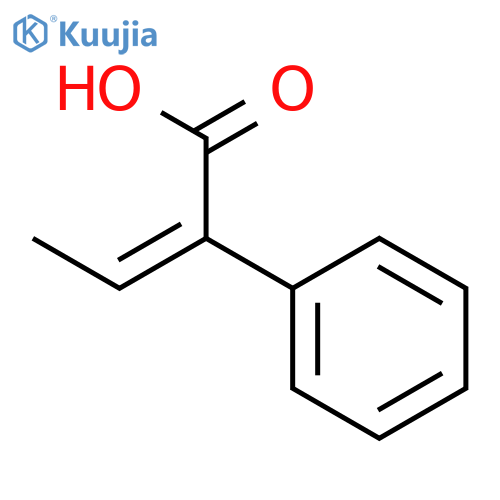 (2E)-2-phenylbut-2-enoic acid structure