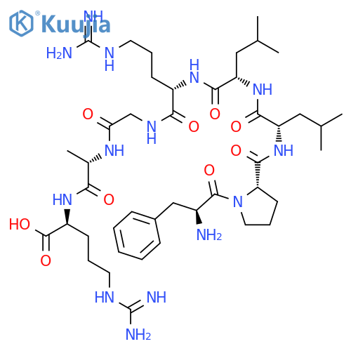 L-Arginine, L-phenylalanyl-L-prolyl-L-leucyl-L-leucyl-L-arginylglycyl-L-alanyl- structure