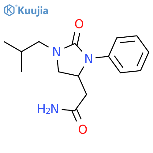 4-Imidazolidineacetamide, 1-(2-methylpropyl)-2-oxo-3-phenyl- structure