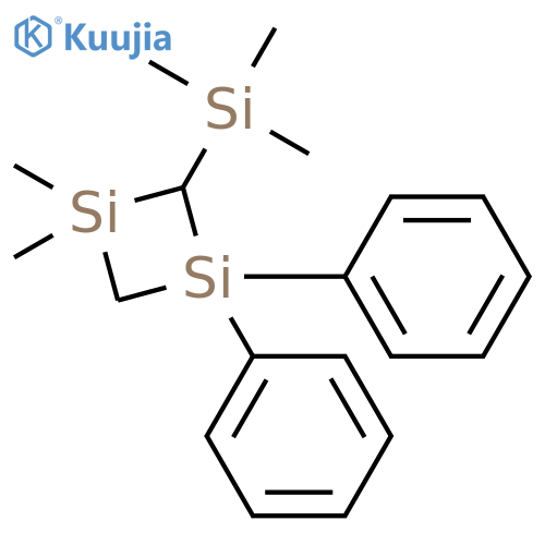 1,3-Disilacyclobutane, 1,1-dimethyl-3,3-diphenyl-2-(trimethylsilyl)- structure