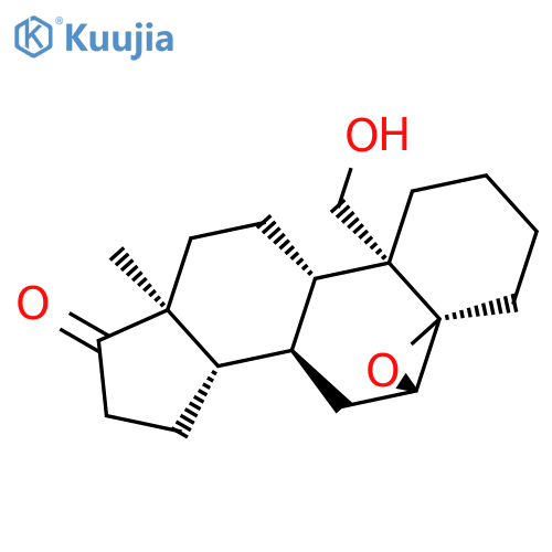 Androstan-17-one, 5,6-epoxy-19-hydroxy-, (5b,6b)- structure