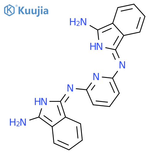 2,6-Pyridinediamine, N,N'-bis(3-amino-1H-isoindol-1-ylidene)- structure