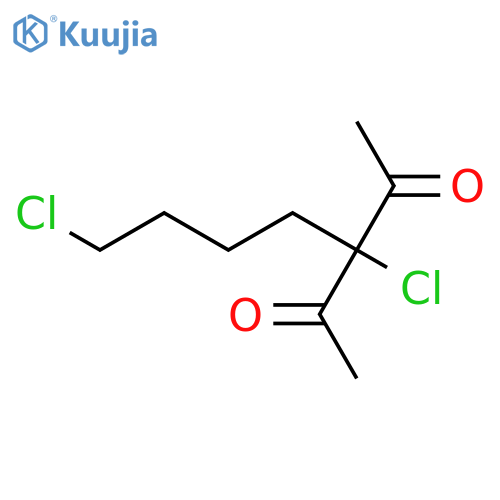 2,4-Pentanedione, 3-chloro-3-(4-chlorobutyl)- structure