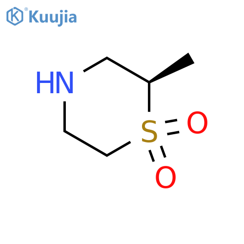 (2R)-2-methyl-1lambda6-thiomorpholine-1,1-dione structure