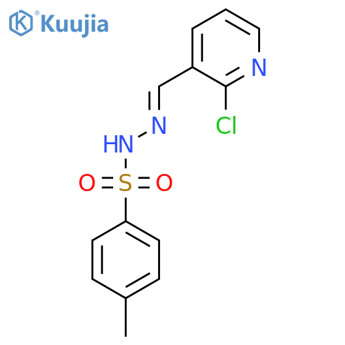 N-[(E)-(2-chloropyridin-3-yl)methylideneamino]-4-methylbenzenesulfonamide structure