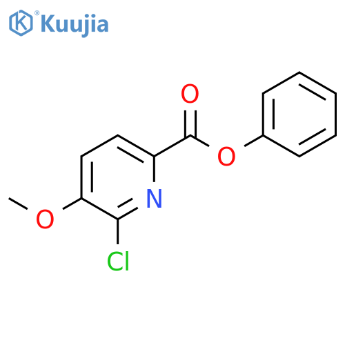 Phenyl 6-chloro-5-methoxypicolinate structure