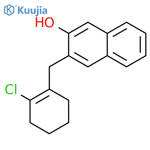 2-Naphthalenol, 3-[(2-chloro-1-cyclohexen-1-yl)methyl]- structure