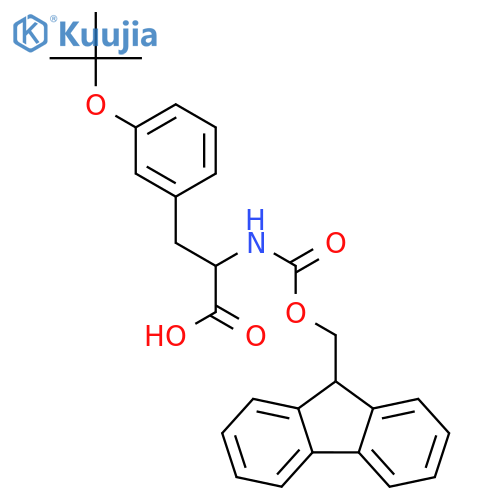 L-Phenylalanine,3-(1,1-dimethylethoxy)-N-[(9H-fluoren-9-ylmethoxy)carbonyl]- structure