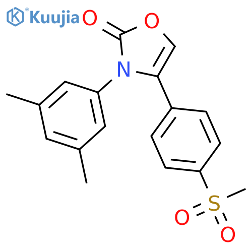 2(3H)-Oxazolone, 3-(3,5-dimethylphenyl)-4-[4-(methylsulfonyl)phenyl]- structure