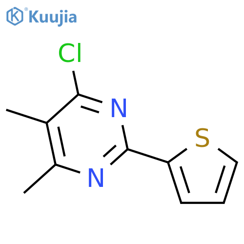4-Chloro-5,6-dimethyl-2-(thiophen-2-yl)pyrimidine structure