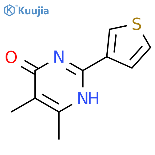5,6-Dimethyl-2-(thiophen-3-yl)-3,4-dihydropyrimidin-4-one structure