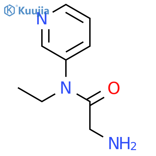 Acetamide, 2-amino-N-ethyl-N-3-pyridinyl- structure