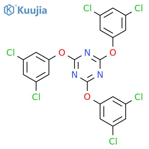 1,3,5-Triazine, 2,4,6-tris(3,5-dichlorophenoxy)- structure