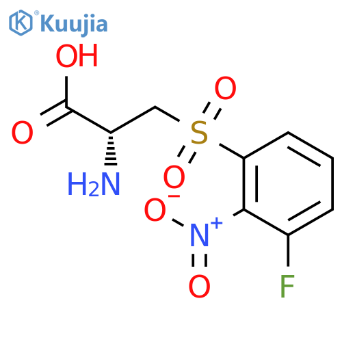L-Alanine, 3-[(3-fluoro-2-nitrophenyl)sulfonyl]- structure