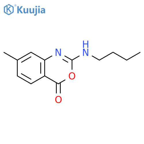 4H-3,1-BENZOXAZIN-4-ONE, 2-(BUTYLAMINO)-7-METHYL- structure