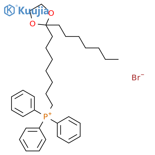 Phosphonium, [7-(2-heptyl-1,3-dioxolan-2-yl)heptyl]triphenyl-, bromide structure