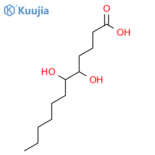Dodecanoic acid, 5,6-dihydroxy- structure
