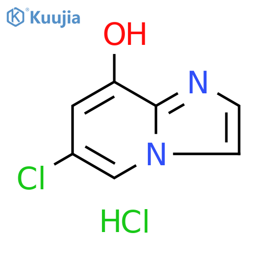 Imidazo[1,2-a]pyridin-8-ol, 6-chloro-, hydrochloride (1:1) structure