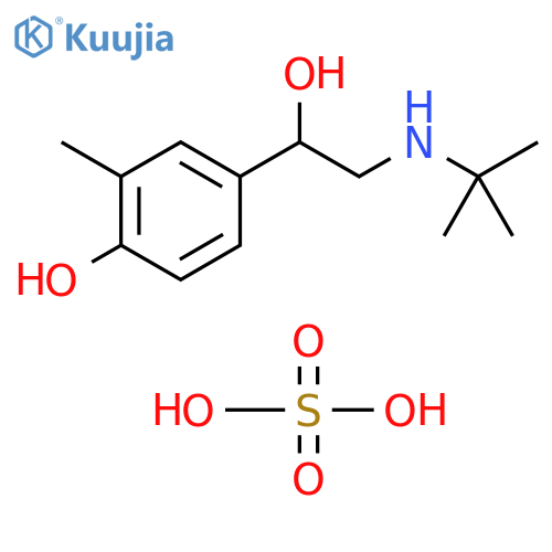 Benzenemethanol, α-[[(1,1-dimethylethyl)amino]methyl]-4-hydroxy-3-methyl-, sulfate (2:1) structure