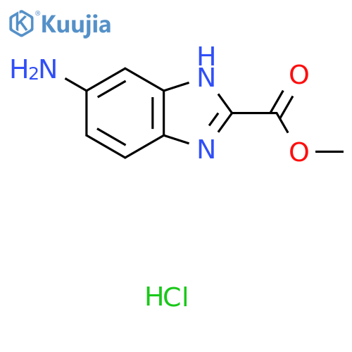 Methyl 5-amino-1H-benzo[d]imidazole-2-carboxylate hydrochloride structure