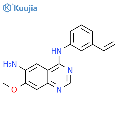 7-Methoxy-N4-(3-vinylphenyl)quinazoline-4,6-diamine structure