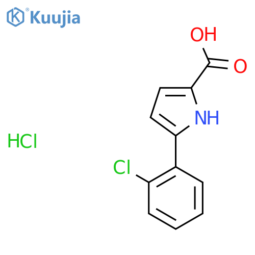 5-(2-Chlorophenyl)-1H-pyrrole-2-carboxylic acid hydrochloride structure