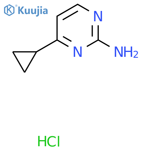 4-Cyclopropylpyrimidin-2-amine hydrochloride structure