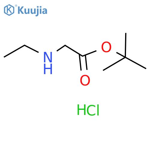 tert-Butyl 2-(ethylamino)acetate hydrochloride structure
