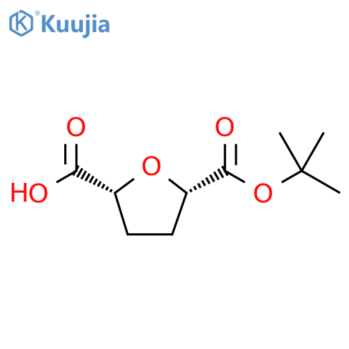 (2R,5S)-5-(tert-butoxy)carbonyloxolane-2-carboxylic acid structure