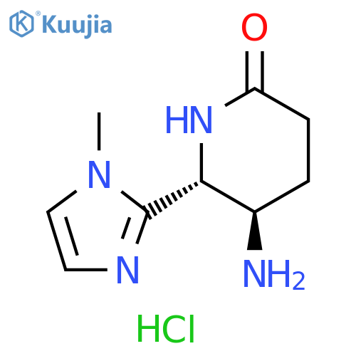 rac-(5R,6R)-5-amino-6-(1-methyl-1H-imidazol-2-yl)piperidin-2-one hydrochloride, trans structure