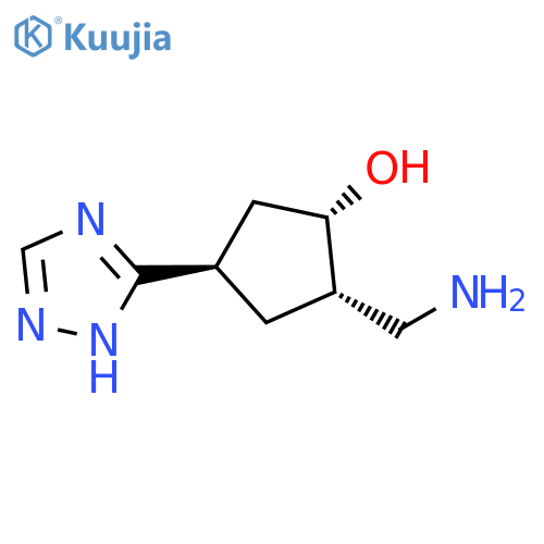 rac-(1R,2R,4S)-2-(aminomethyl)-4-(4H-1,2,4-triazol-3-yl)cyclopentan-1-ol structure