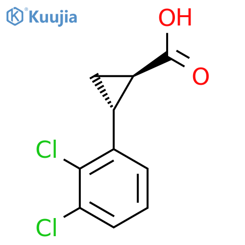 trans rel-(1R,2R)-2-(2,3-Dichlorophenyl)cyclopropane-1-carboxylic Acid structure