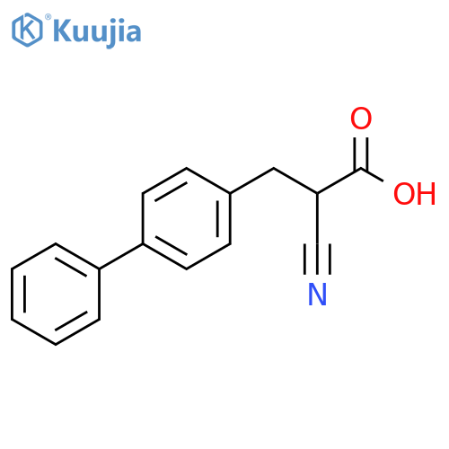 3-(4-Biphenylyl)-2-cyanopropionicAcid structure
