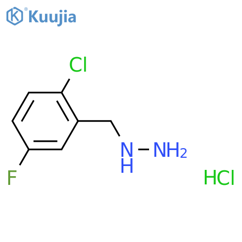 (2-Chloro-5-fluorobenzyl)hydrazineDihydrochloride structure