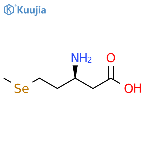 Pentanoic acid, 3-amino-5-(methylseleno)-, (3S)- structure