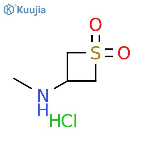 3-(methylamino)-1lambda6-thietane-1,1-dione hydrochloride structure