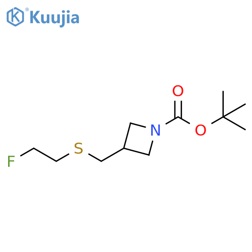 tert-butyl 3-{(2-fluoroethyl)sulfanylmethyl}azetidine-1-carboxylate structure