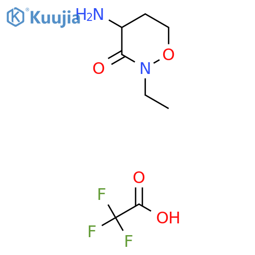 4-Amino-2-ethyl-1,2-oxazinan-3-one, trifluoroacetic acid structure