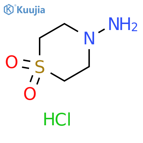 4-amino-1lambda6-thiomorpholine-1,1-dione hydrochloride structure