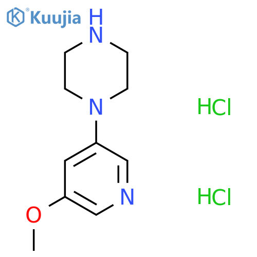 1-(5-Methoxypyridin-3-yl)piperazine dihydrochloride structure