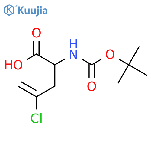 2-{(tert-butoxy)carbonylamino}-4-chloropent-4-enoic acid structure