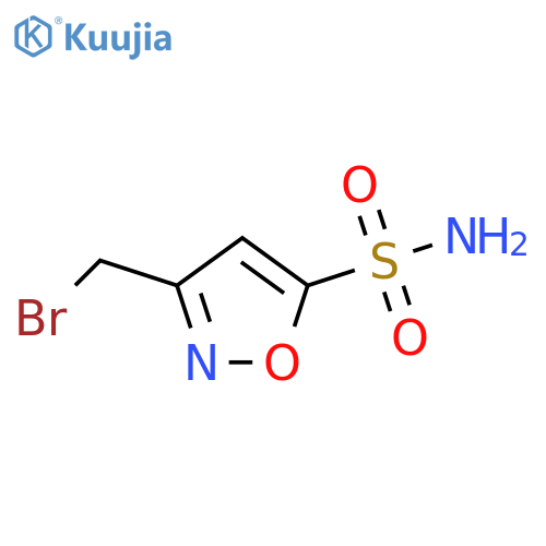 5-Isoxazolesulfonamide, 3-(bromomethyl)- structure