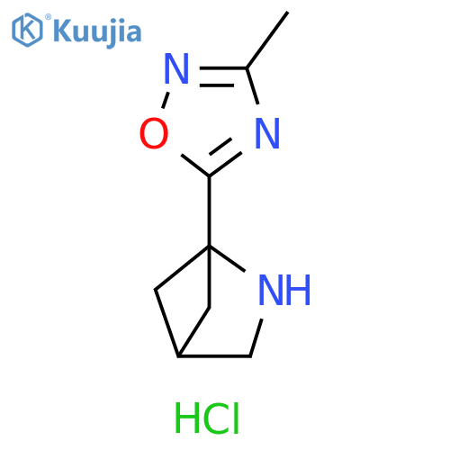 1-(3-methyl-1,2,4-oxadiazol-5-yl)-2-azabicyclo2.1.1hexane hydrochloride structure