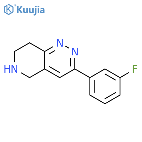 3-(3-fluorophenyl)-5H,6H,7H,8H-pyrido[4,3-c]pyridazine structure