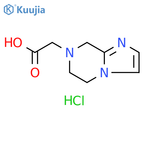 2-{5H,6H,7H,8H-imidazo1,2-apyrazin-7-yl}acetic acid dihydrochloride structure