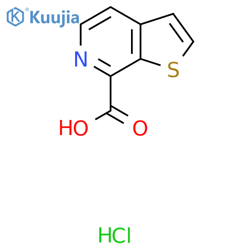 thieno2,3-cpyridine-7-carboxylic acid hydrochloride structure