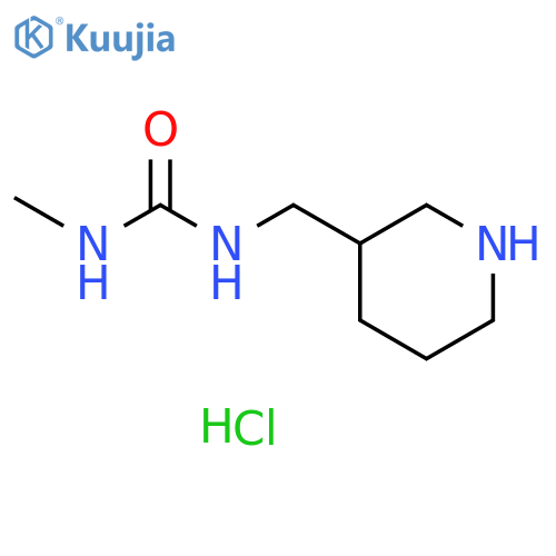 3-methyl-1-(piperidin-3-yl)methylurea hydrochloride structure