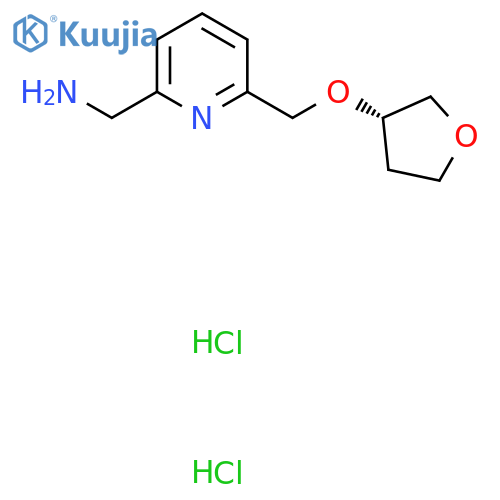 [6-(tetrahydrofuran-3-yloxymethyl)-2-pyridyl]methanamine;dihydrochloride structure