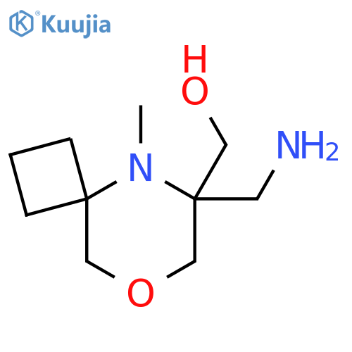 6-(aminomethyl)-5-methyl-8-oxa-5-azaspiro3.5nonan-6-ylmethanol structure